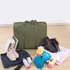 Chugexi canvas moving bag extra large thickened luggage packing bag quilt sundry storage bag dormitory extra large capacity bag extra large army green 85*25*50cm 1 piece