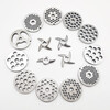 Meat grinder blade head general accessories stainless steel commercial 12 type 22 type 32 cross cutter head orifice plate Zhengyuan type 12 blade (shoot 21) 22 type stainless steel blade shoot 2 shots 3