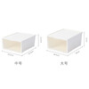 SPACEXPERT Plastic Shoe Box Transparent Storage Box Student Dormitory Simple Shoe Cabinet Shoe Rack Thickened Moisture-proof and Dust-proof Storage Cabinet White Large Size Three Pack