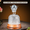 MARTIGUES crystal fast rotating red wine decanter household red wine rotating European wine set rotating decanter solid wood chassis 1100ml