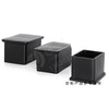 Maixinyi foot pad leather cover coat square tube cap plastic plug rubber cap plastic tube square tube plug cap foot PVC black square 25*25 jacket