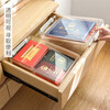 Lazy Corner Document Storage Box Transparent Desktop Storage Box Drawer File Parts Miscellaneous Storage Box with Cover Large