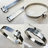 304 stainless steel tie buckle, stainless steel packing buckle for thermal insulation, L-shaped stainless steel belt buckle, buckle, L10 packing buckle, 100 pcs/pack