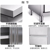Aikoburg 201 stainless steel cupboard 150*50*180cm two-way sliding door cabinet tableware storage cabinet storage cabinet storage cabinet AKB-CG-25