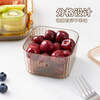 Baijie fruit plate, dried fruit plate with cover, high-end divided fruit plate, household candy snacks, light luxury snack plate, 4 compartments of champagne