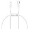 Baseus power bank data cable Apple 20W mobile phone charger cable PD short portable fast charging suitable for Apple iPhone14/13/12/11 mobile phone 0.25 meters white