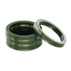 ZHIDE hydraulic cylinder oil seal UHS type sealing ring polyurethane UN wear-resistant and high-pressure resistant dark green UHS-35*45*6mm (5 pieces/pack)