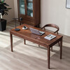 Pantuo solid wood desk North American black walnut desk home computer desk Japanese modern simple cherry wood desk North American black walnut single table 150*71*75cm
