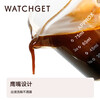 Watchget glass ounce cup Italian milk cup coffee espresso extraction liquid cup with scale wooden handle wooden handle double mouth round bottom 150ml