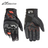 Alpinestars SMX-Z a-star motorcycle gloves all-season waterproof sheepskin spliced short motorcycle riding gloves black and red fluorescent 1030 L