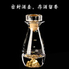 Xijue Household Gold Foil White Wine Cup Two Liang Jinshan Wine Divider Portable Crystal Glass Sealed Small Flask Portable Wine Cup (1 Pot 6 Cups) 10ml Jinshan Cup + 100ml Jinshan Pot