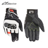 Alpinestars SMX-Z a-star motorcycle gloves all-season waterproof sheepskin spliced short motorcycle riding gloves black and red fluorescent 1030 L