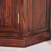 Wooden center mahogany furniture Indonesian black rosewood (scientific name: Dalbergia broadleaf) corner cabinet solid wood wine cabinet Chinese display cabinet multifunctional glass door storage cabinet corner cabinet 54*54*198cm