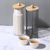 Heat-resistant disposable Kung Fu tea cup with storage cup holder rice husk tea cup tea reception 60ml tea cup high-end high-end storage rack