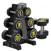 Senkes dumbbell men's fitness home pure steel gym special equipment 5/10/15/20kg set rubber-coated female Yaling 10kg each