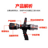 Firefighting multifunctional water gun head with adjustable DC spray recoilless water gun QLD6.0/8I 65/50/40 QLD7.0/16IV (950L) 65 type internal buckle