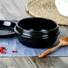 Kangshu (KANGSHU) Korean stone pot bibimbap Japanese cuisine special pot steamed egg bowl miso soup ginseng chicken soup commercial casserole 1100ml stone pot (with tray)