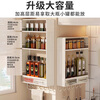 Fan Lilin kitchen multi-functional storage rack spice rack no punching wall-mounted salt seasoning jar storage box onion ginger garlic storage box extra height two layers without drawers