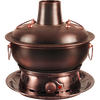 Guo Yiyuan copper hot pot carbon and electric dual-purpose old-fashioned charcoal copper pot electric hot pot Yuanyang pot split double base hot pot pure copper electric carbon double base retro style single flavor 6-8 people 34cm