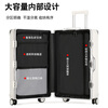 Kangaroo (KANGAROO) large-capacity suitcase, multi-functional suitcase, high-looking aluminum frame trolley case for male and female students, universal wheel password box, black / double closed wet and dry lining / charging port 32 inches, widened and deepened, Max explosion-proof aluminum frame