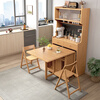 Senneng solid wood sideboard dining table integrated wall storage cabinet wine cabinet modern simple storage cabinet kitchen with dining table side cabinet sideboard + 1.4m solid wood dining table + dining chairs * 2