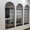 Yaotian American retro iron false windows indoor loft decoration fixed entrance Changhong glass partition arched window customization Please contact customer service for size and color customization