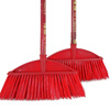 Yilanden filament hard bristled plastic broom 33cm bristles width (with wooden pole) lotus filament broom head workshop industrial factory property community lobby suitable