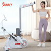 SUNNY American sculls rowing machine home magnetically controlled foldable rowing machine indoor sports fitness equipment rowing machine elegant white 16 levels of resistance | shoulder training | self-installation