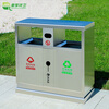 Maixiang sanitation outdoor trash can customized new national standard classification sanitation 201 stainless steel peel box dry and wet separation large commercial trash can outdoor park scenic spot property shopping mall