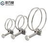 GUWANJI 304 stainless steel hose hoop/clamp clamp tightening hoop locking hoop gas pipeline water pipe oil pipe pipe clamp pipe clamp one-word hose clamp M8-16 (20 pieces)
