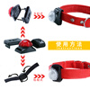 No-pet dog products, anti-lost dog walking lamp at night, anti-lost artifact, pet collar, luminous pendant, LED luminous bell, red