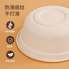 SHUANG YU sugarcane pulp paper plate paper bowl disposable tableware waterproof and oil-proof natural color degradable round bowl 350ml 30 pieces