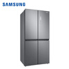 SAMSUNG 488 liter large capacity cross-door multi-door refrigerator intelligent inverter compressor dual cycle high moisturizing air-cooled frost-free quick freezing official refurbished machine RF48A4000M9/SC Moonlight Silver