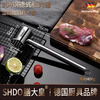 Shandahuang (SHDO) German 304 stainless steel meat hammer, solid steak hammer, meat needle tenderizer, beef hammer, meat hammer, tendon breaking hammer, 304 German style all-steel meat hammer