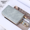 Qiger 2023 new key bag women's large-capacity clutch bag men's waist bag multi-functional car key storage bag light blue