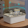 Cupboard Storage Box Cupboard Kitchen Covered Tableware Storage Box Dish Rack Storage Rack Blue Medium (Recommended for 2-4 People)