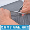 Cast solid PVC hollow anti-slip mat thickened kitchen bathroom anti-slip wear-resistant floor mat gray 0.9*1 meter 3.5mm