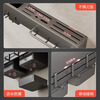 Hu Xiansen stainless steel kitchen rack multi-functional punch-free knife holder storage rack chopstick cage chopstick tube wall-mounted 40CM