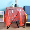 Xinmujie disposable tablecloth thickened plastic tablecloth wedding banquet tablecloth picnic mat household rectangular round table white thickened 160*160cm 10 pieces