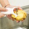 ECHO FRIENDS Japan imported stainless steel peeling knife kitchen potato peeling household multi-functional fruit plane peeling apple artifact white