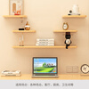 Fanshe living room wall one-word partition storage rack bedroom bedside wall simple storage bookshelf wood grain color 40cm