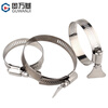 GUWANJI 304 stainless steel hose hoop/clamp clamp tightening hoop locking hoop gas pipeline water pipe oil pipe pipe clamp pipe clamp one-word hose clamp M8-16 (20 pieces)