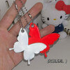 A butterfly reflective warning pendant PVC reflective pendant outdoor cycling backpack safety warning pendant 1 random color