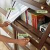 Xiangmuyu solid wood bookshelf with glass door bookcase storage cabinet floor-standing combination cabinet home storage cabinet