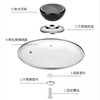 Dimple universal pot lid handle anti-scalding handle can stand pot lid handle cap top cap steamer wok lid accessories