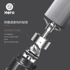 HeroS02 hand grinder stainless steel six-star grinding core outdoor portable manual coffee bean grinder s02 grinder curved handle 6-star grinding core - gun gray