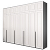 Aoyanlai all-aluminum wardrobe aluminum alloy wardrobe wardrobe all-aluminum furniture whole house custom locker aluminum cabinet home bedroom 6 doors