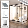 Wulang Machinery (can be installed on the door) shower room integrated shower room dry and wet separation partition integrated shower room for rural use 1.2M long * 1.7M wide without toilet, front door