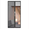 Vinoa King Kong mesh folding screen door, anti-mosquito, anti-cat, dog and rat, anti-theft, invisible retractable push-pull aluminum alloy screen door with lock, upgraded stainless steel high-permeability mesh + lock + gray