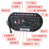 High-power amplifier board with built-in Bluetooth subwoofer audio speaker motherboard 220V12V36V suitable for home and car use with Bluetooth host + 6 accessories